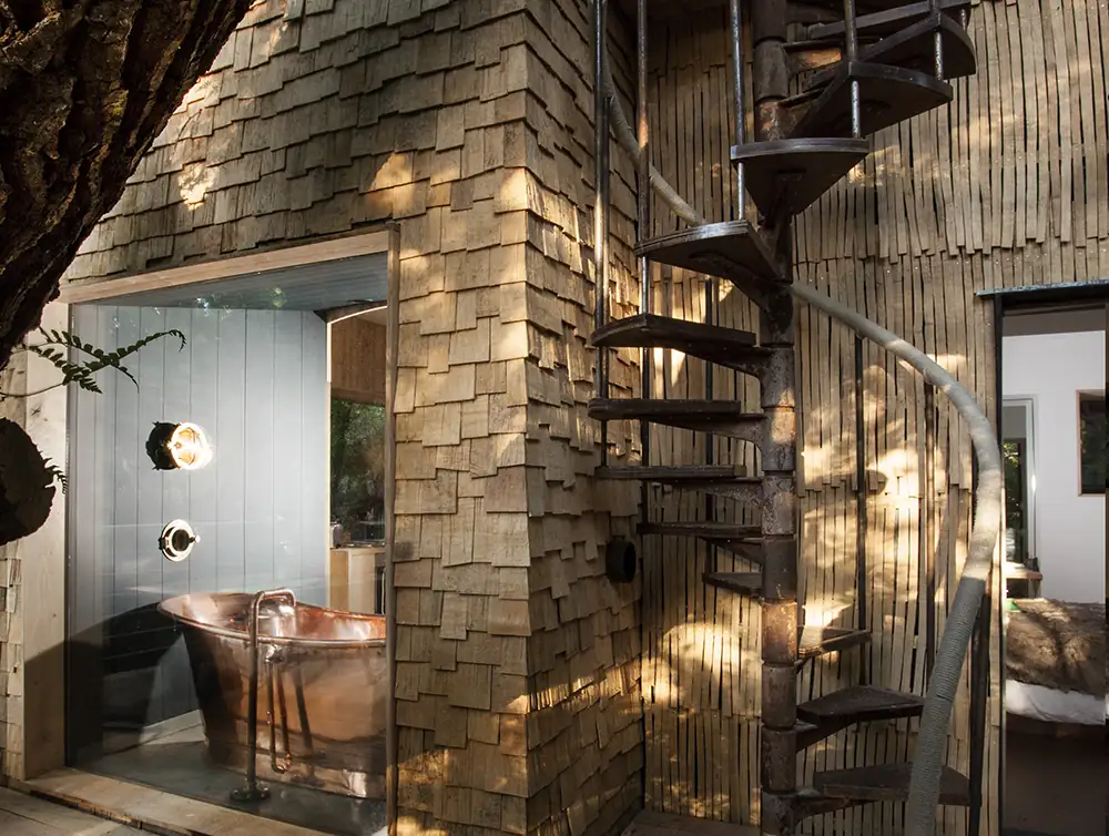 Concentric timber detailing at Pinwheel