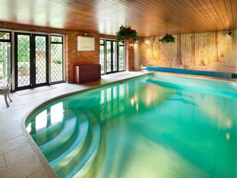 The indoor heated swimming pool