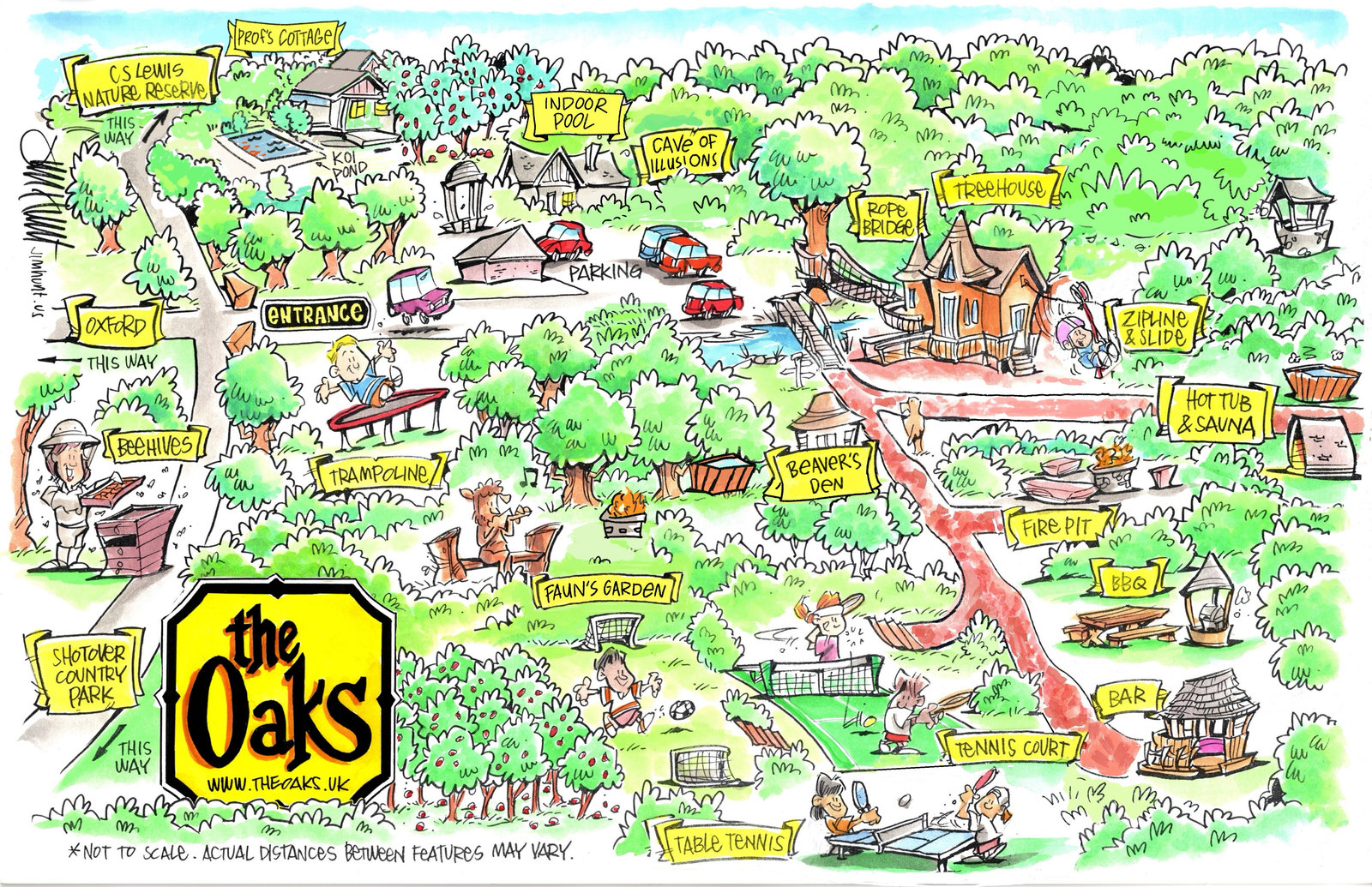 Directions to Cedar Hollow Oxford