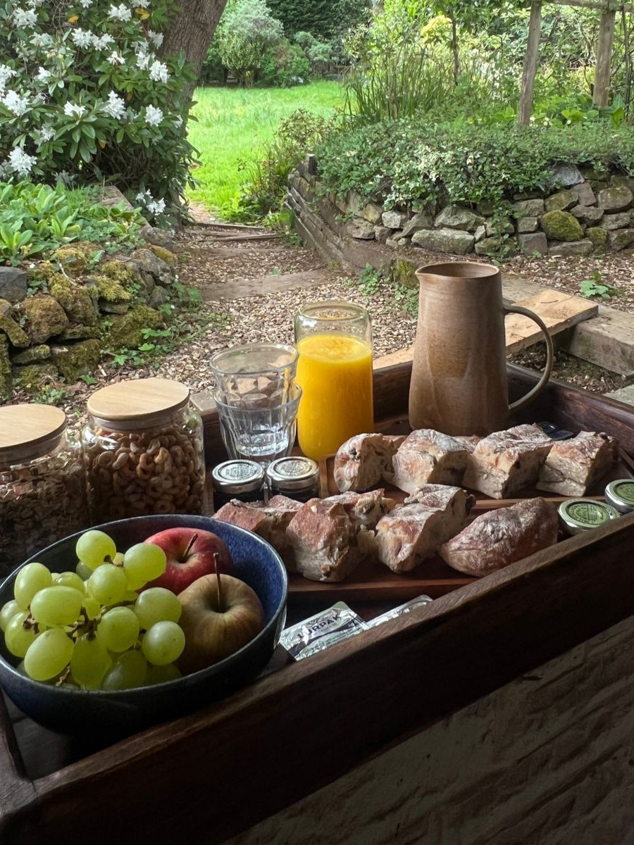 A Levantine breakfast spread